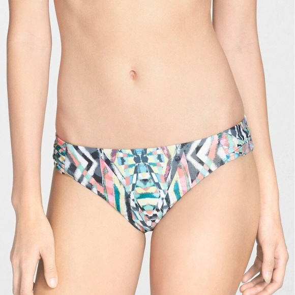 NWT Becca Kaleidoscope Shirred Bikini BoTTOM XL - Picture 4 of 4